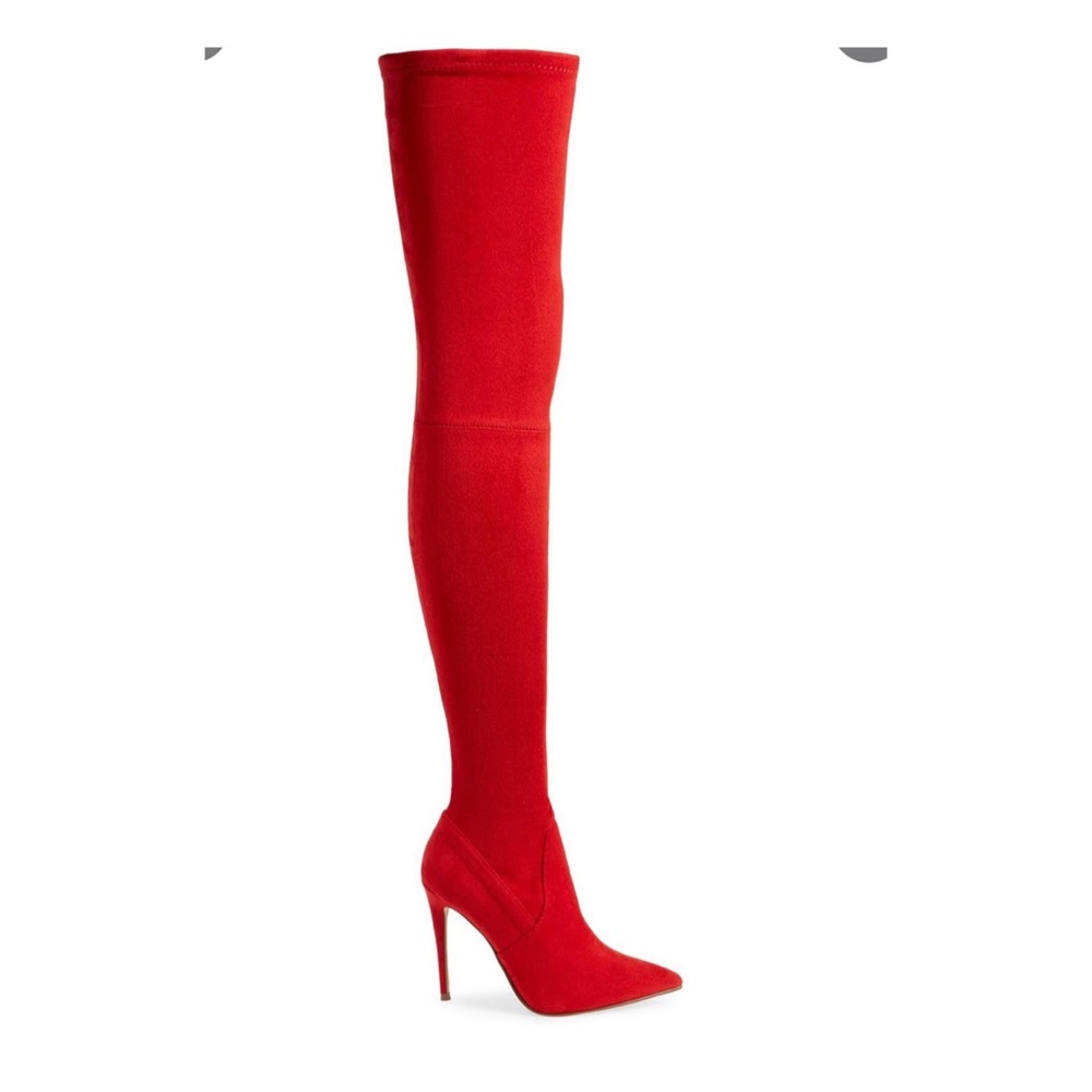 Red Dominique boots worn once